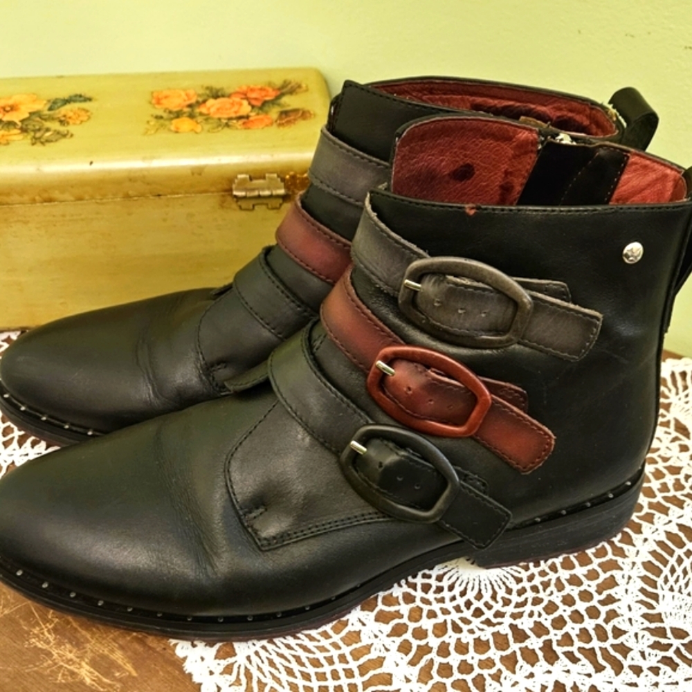 Pikolinos Caravaca Leather Ankle Boots EU 41 US 10.5-11